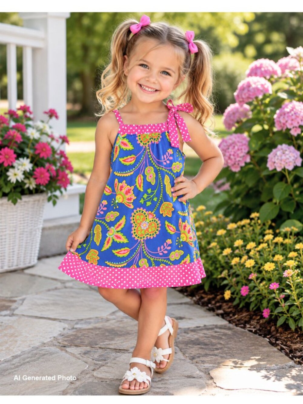 Hippo Hula Paisley Sleeveless Dress Size 5